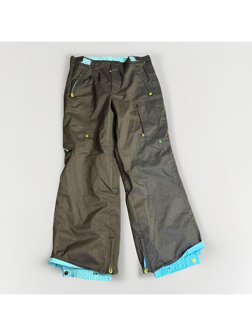 Bond 10K Snowboard Ski Pants Men’s 36x33 Black Blue Cargo Y2K